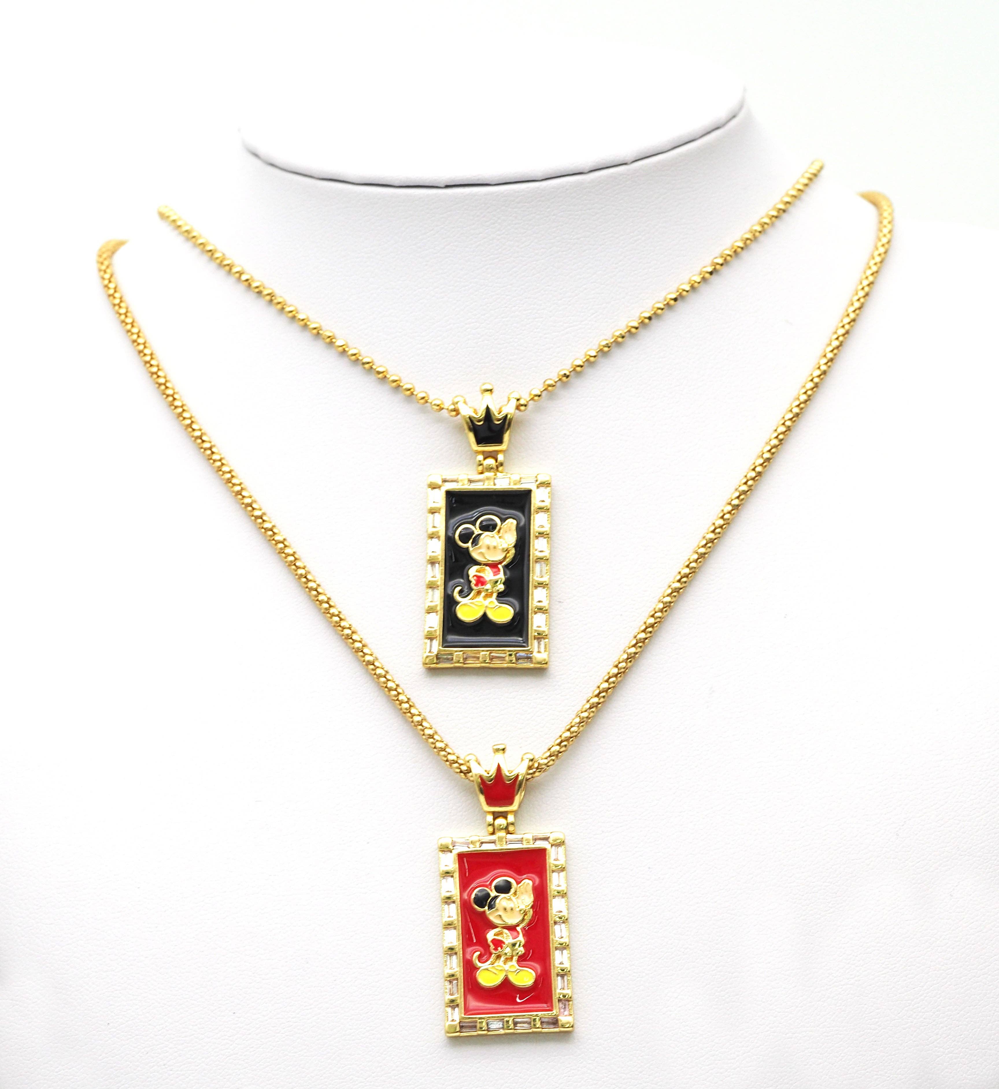 BestBeads&Beyond - Wholesale Individual Charm/Pendant - CZ Enamel Mickey Mouse Pendant, Sku#JL792