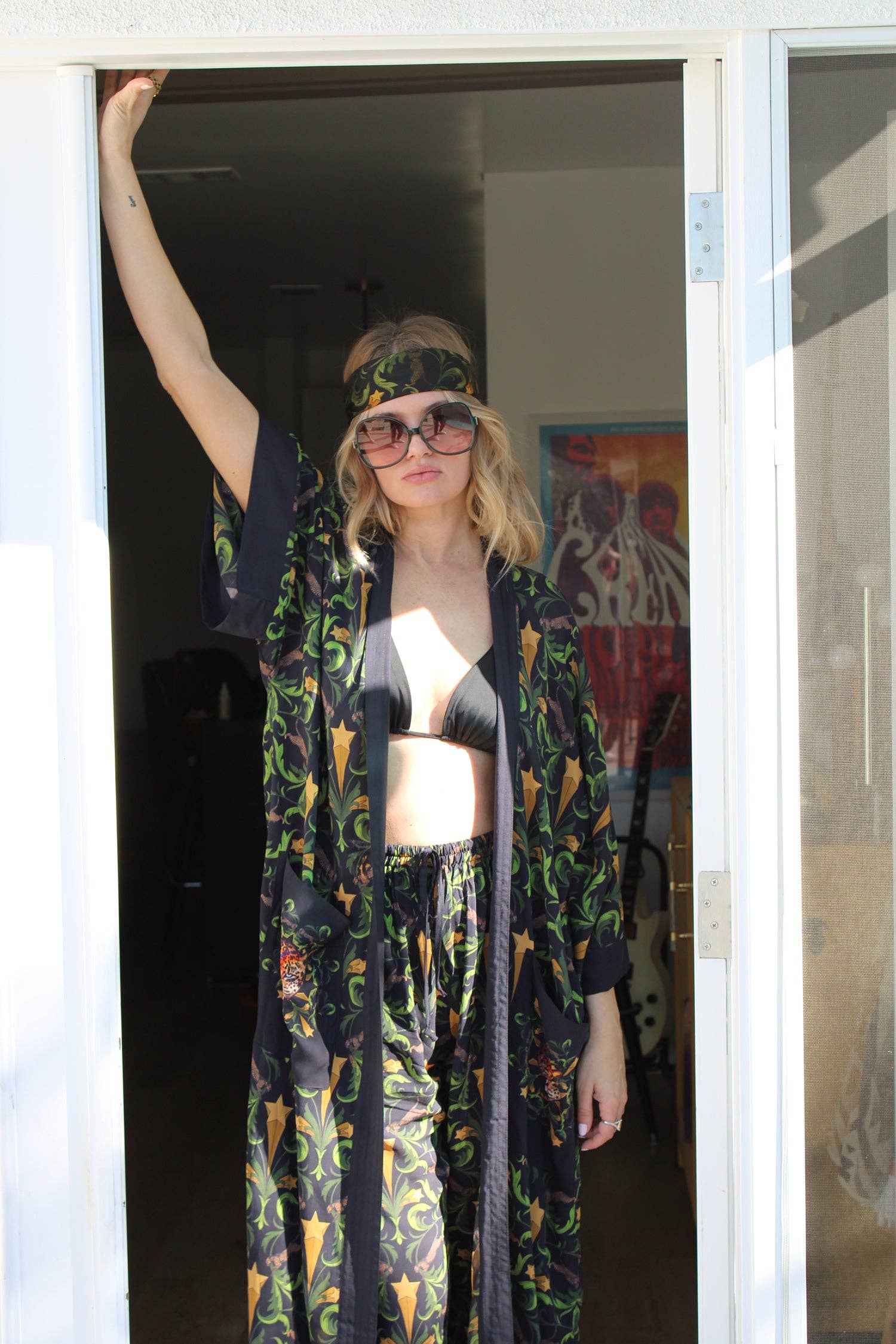 Henelle - Vente Kimono – femme - Robe de chambre Hollywood Nights Duster1