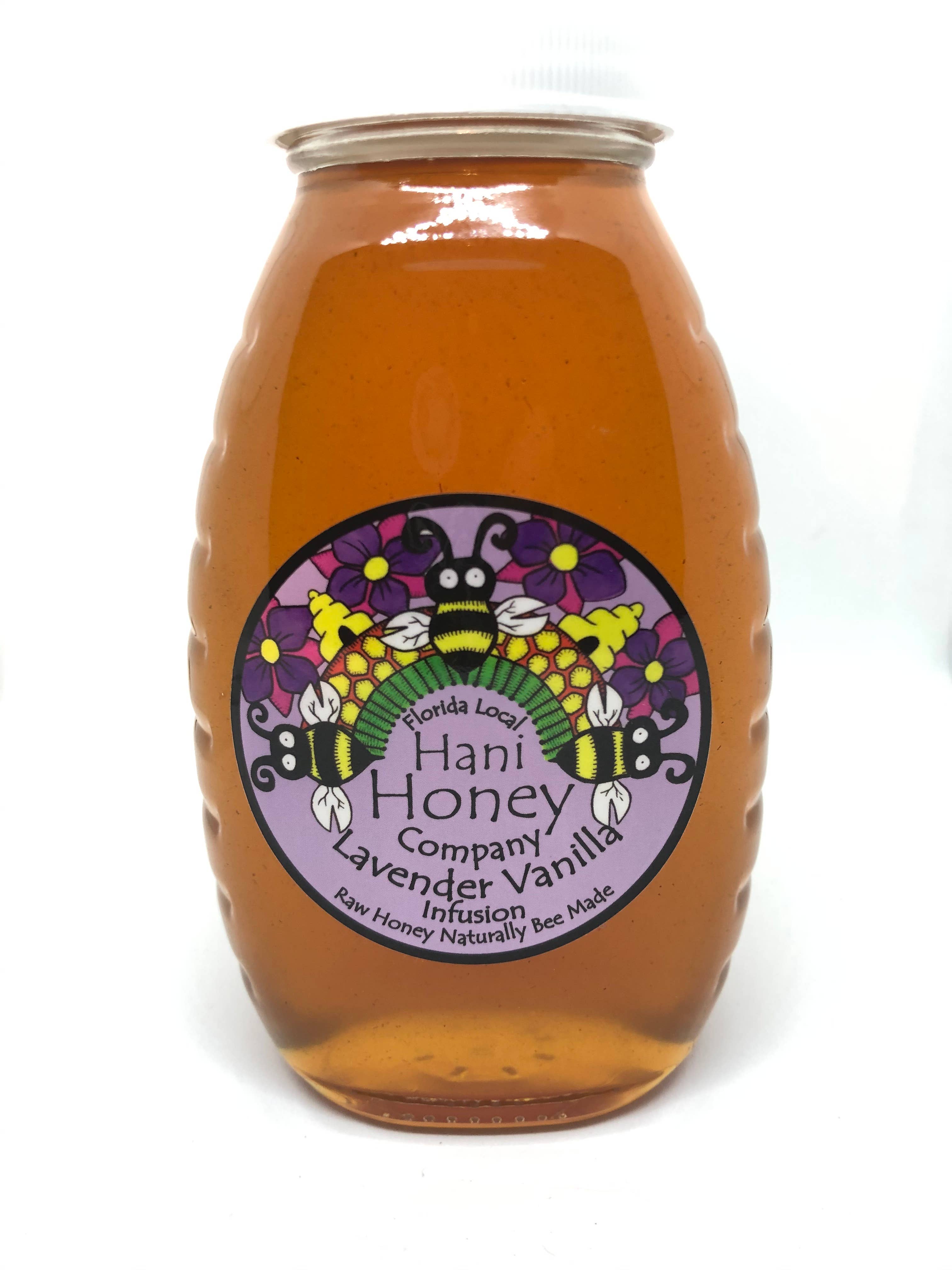 HANI HONEY COMPANY - Wholesale Honey - Lavender Vanilla Infusion 1lb Squeeze1