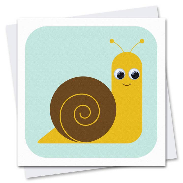 Snail Birthday Card | Animal Cards | Gardening Card for wholesale by Stripey Cats Cards