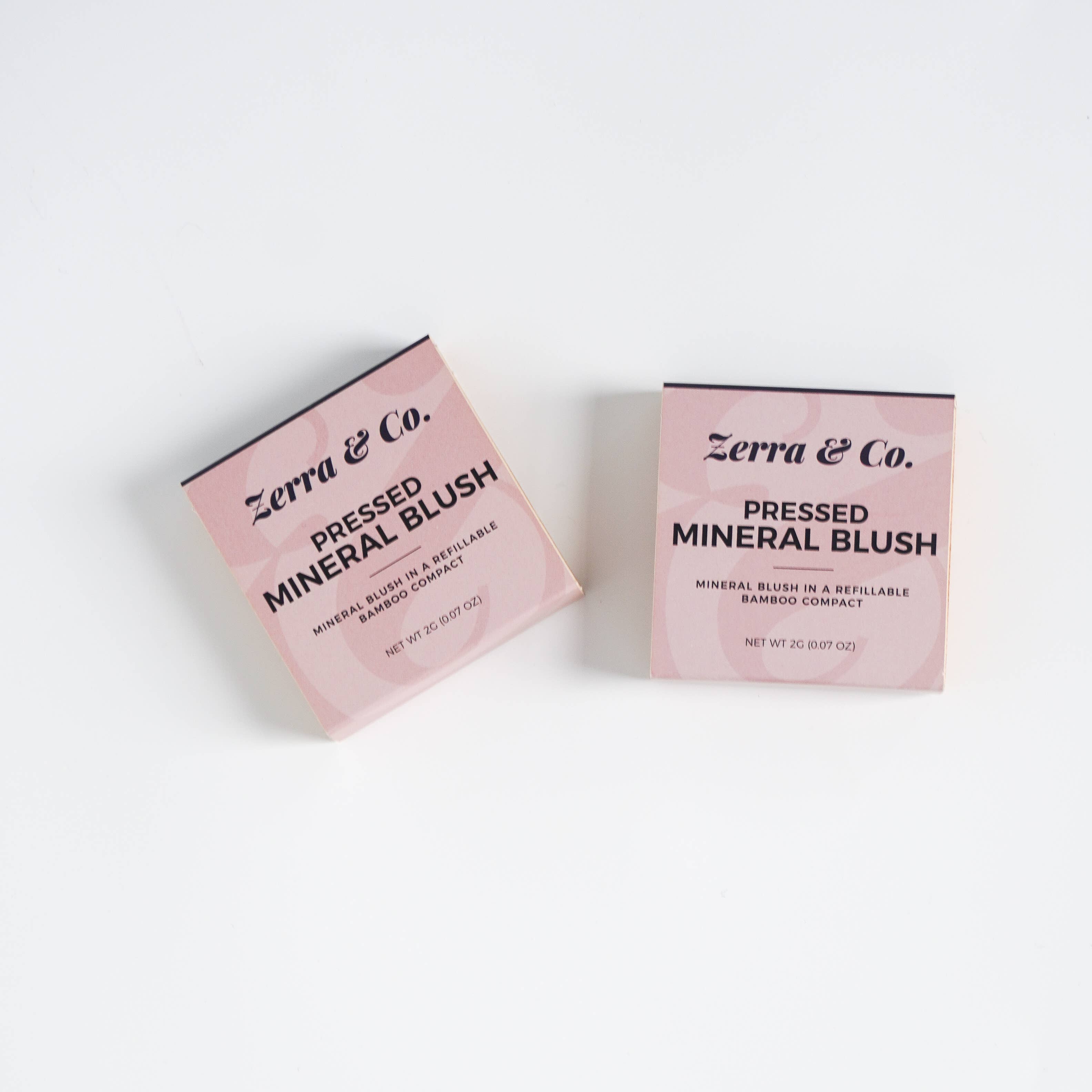 Zerra & Co. - Vente Blush/fards à joues - Fard à joues minéral compact | Maquillage zéro déchet rechargeable4