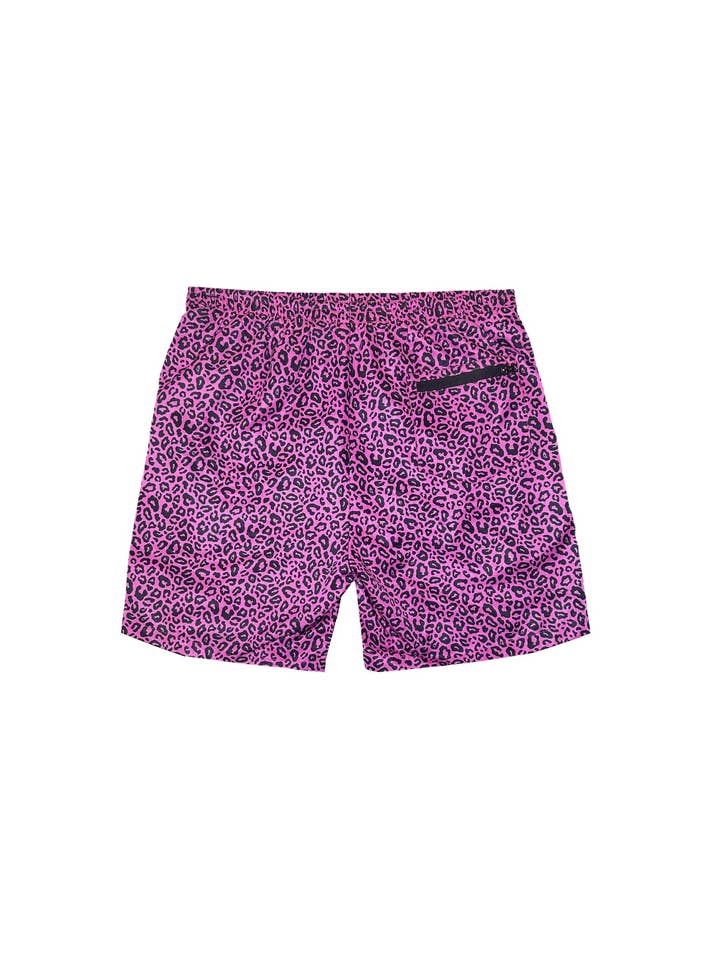 Leopardo Shorts de banho Never Enough - Rosa para venda a revendedores na Faire2