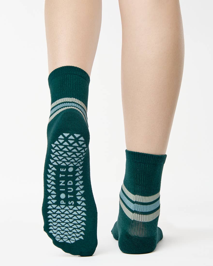 Pointe Studio - Wholesale Socks - Women's - Women's Phoebe Ankle Grip Sock– No Slip Cotton Blend for Pilates & Barre1