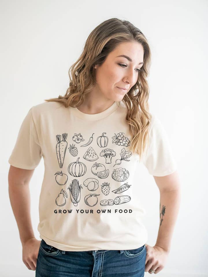Grow Your Own Food Graphic Tee | Garden T Shirts for wholesale by Nature Supply Co