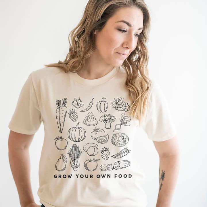 Nature Supply Co - Wholesale Screen Printed T-Shirt - Women's - Garden T-Shirt – Grow Your Own Food4