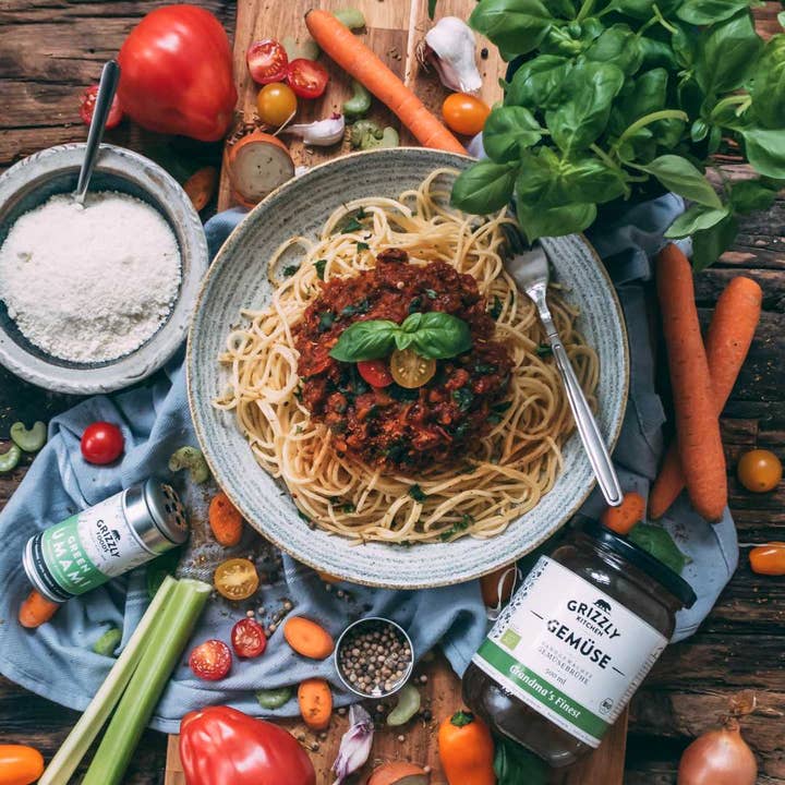 Grizzly Foods - Vendita all'ingrosso Brodo - Brodo vegetale - Il migliore della nonna (500ml)