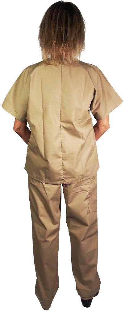 Eastern Off Price - Wholesale Healthcare Uniform - Women's - Natural Workwear Uniform Scrub Set 38755 Taupe1