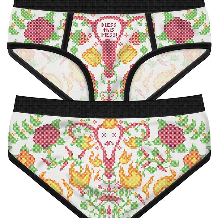 Harebrained! - Wholesale Underwear – Women's - Bless This Mess Period Panties0