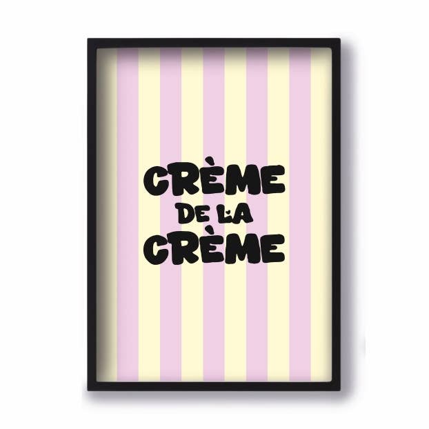 Manifesto A4 Crème de la Crème Quartier Libre per la vendita all'ingrosso da parte di Quartier Libre Papier