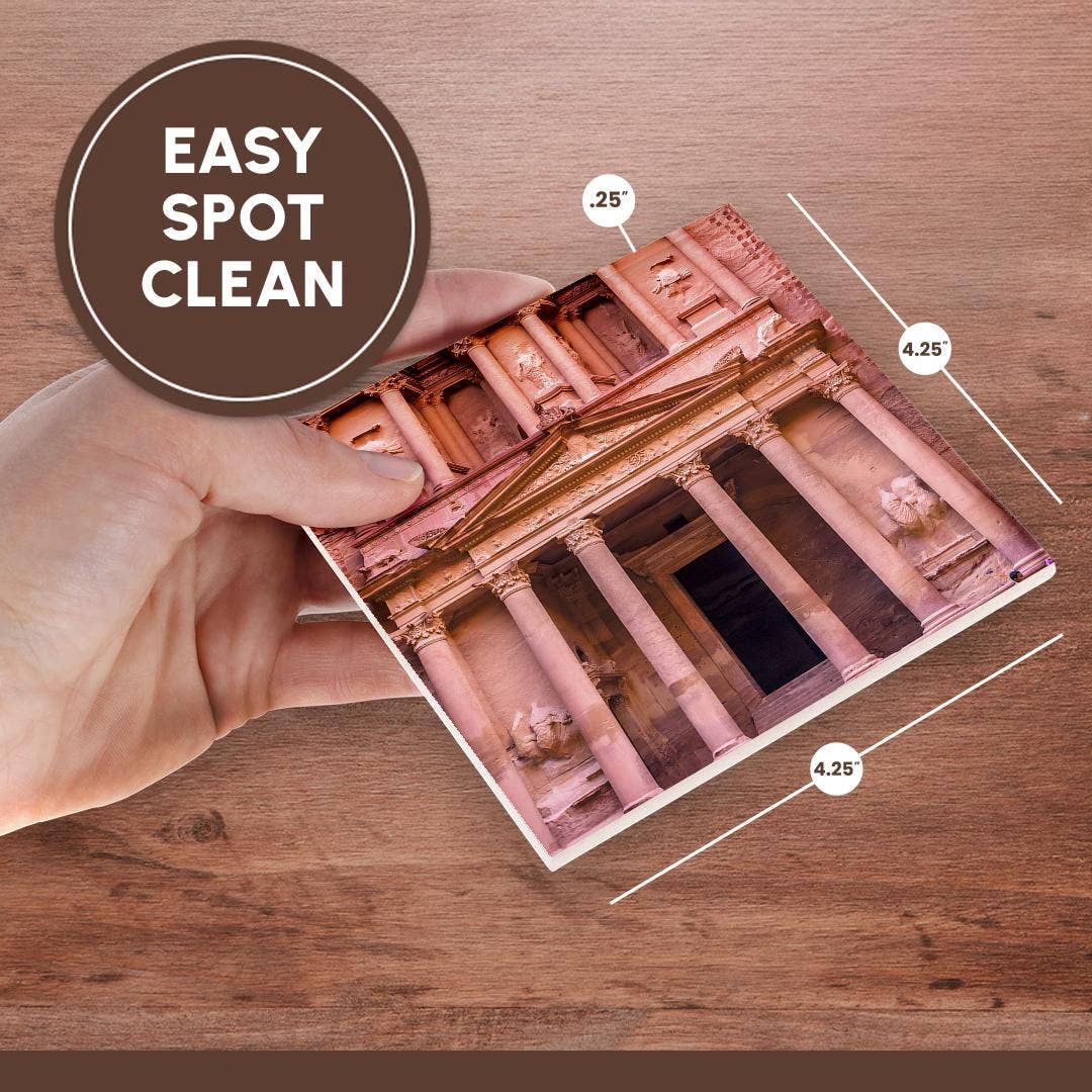 3dRose - Wholesale Coasters - 3dRose, Yellow Treasury Becomes Rose Red in Afternoon, Petra Jordan., Coaster6