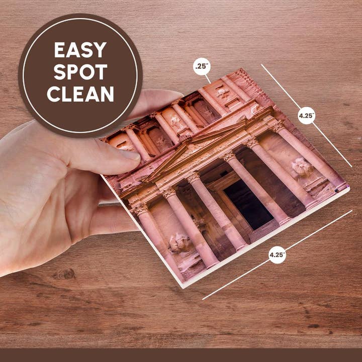 3dRose - Wholesale Coasters - 3dRose, Yellow Treasury Becomes Rose Red in Afternoon, Petra Jordan., Coaster6