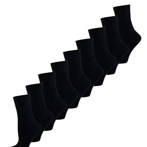 MRCHLABEL Zwarte Katoenen Sokken 10-Pack Comfort Fit voor wholesale door Mrchlabel
