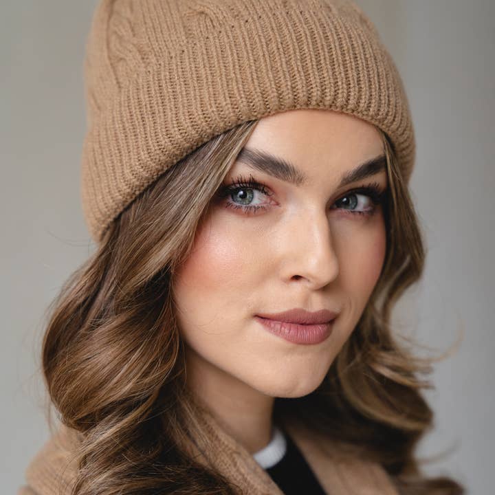 Ander - Wholesale Beanie - Women's - BELLANO Cashmere Blend Knitted Beanie 10