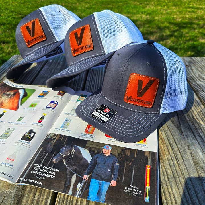 NDesigns Leather - Wholesale Trucker Hat - Unisex - Custom Logo Leather Patch Hat - Patches are sewn, not glued!11