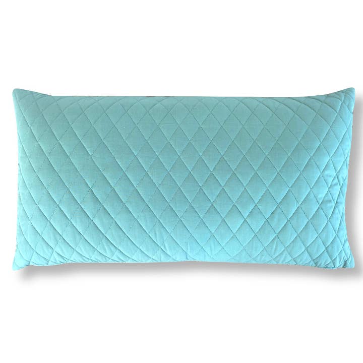 Quiltet mega pude solid grøn Kayla 50x90 cm for engroshandel hos Mitomito