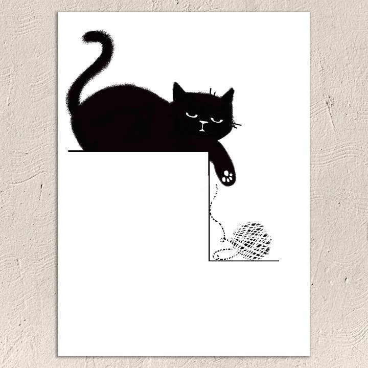 Art et design ludique 5x7 | Imprimer pelote de laine pour la vente par Happy Campurr