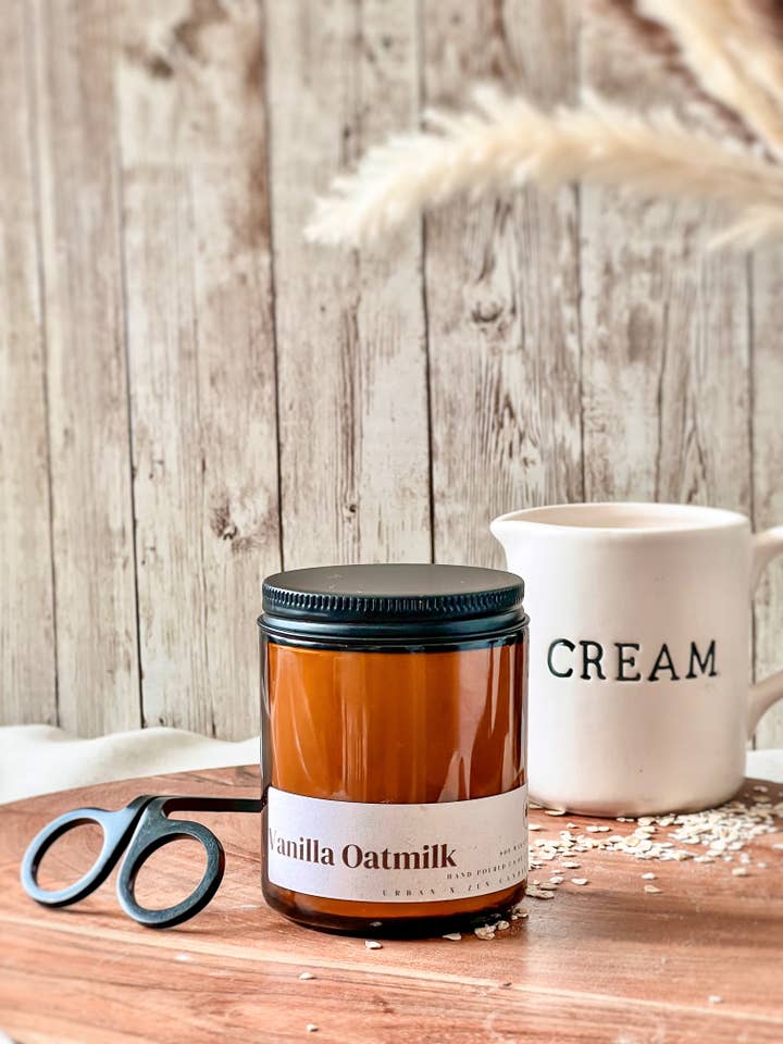 Latte d'avena vaniglia per la vendita all'ingrosso da parte di Urban x Zen Candle Co.