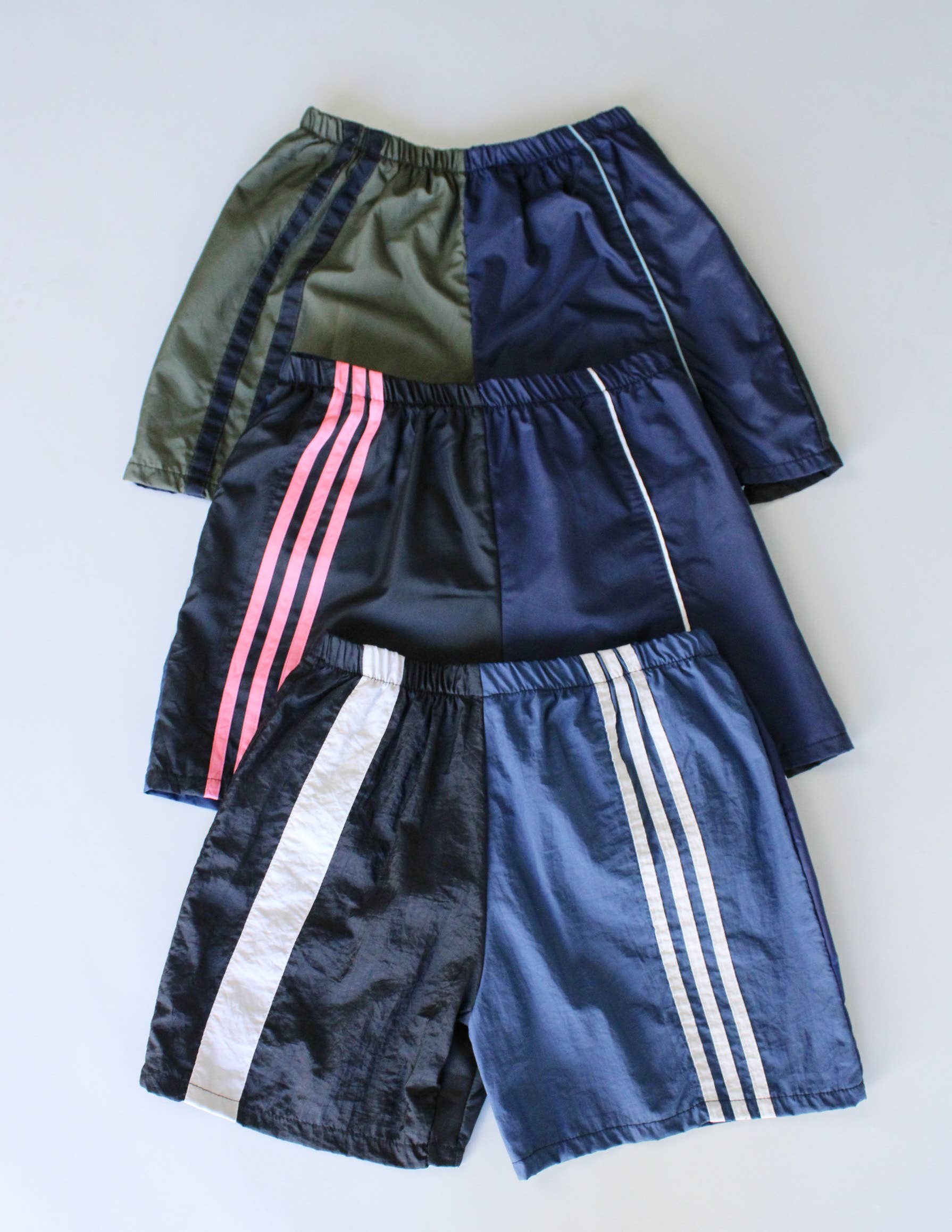 American Recycled Clothing - Wholesale Shorts - Women's - Pieced Track Short Bundle1