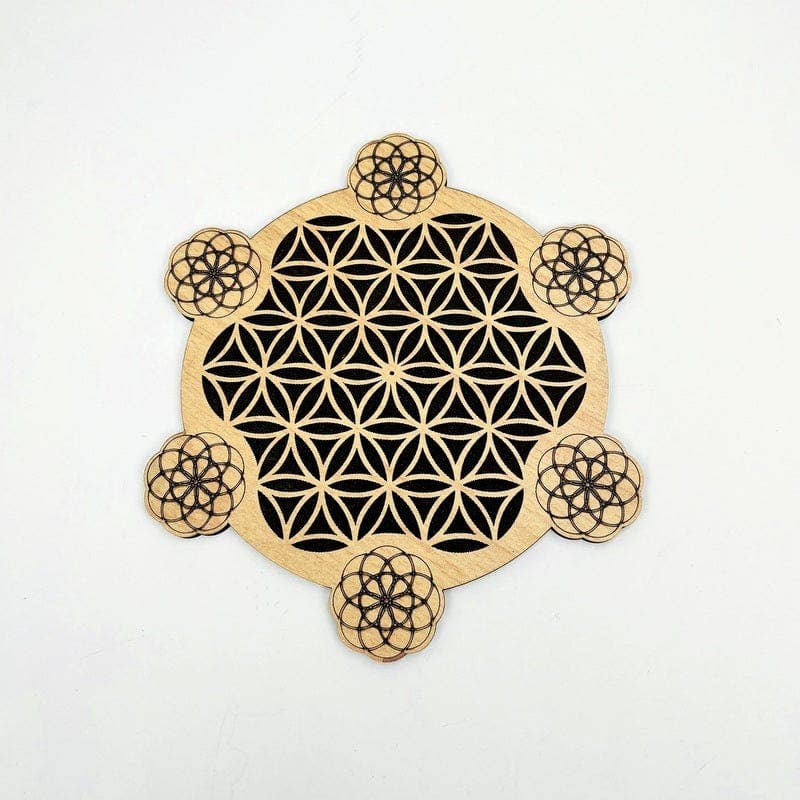 Rock Paradise – wholesale Spiritual stone/crystal – Flower of Life with Seed of Life Crystal Grid4