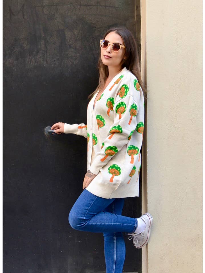 Flipa Barcelona - Wholesale Cardigan - Women's - Mushroom cardigan1