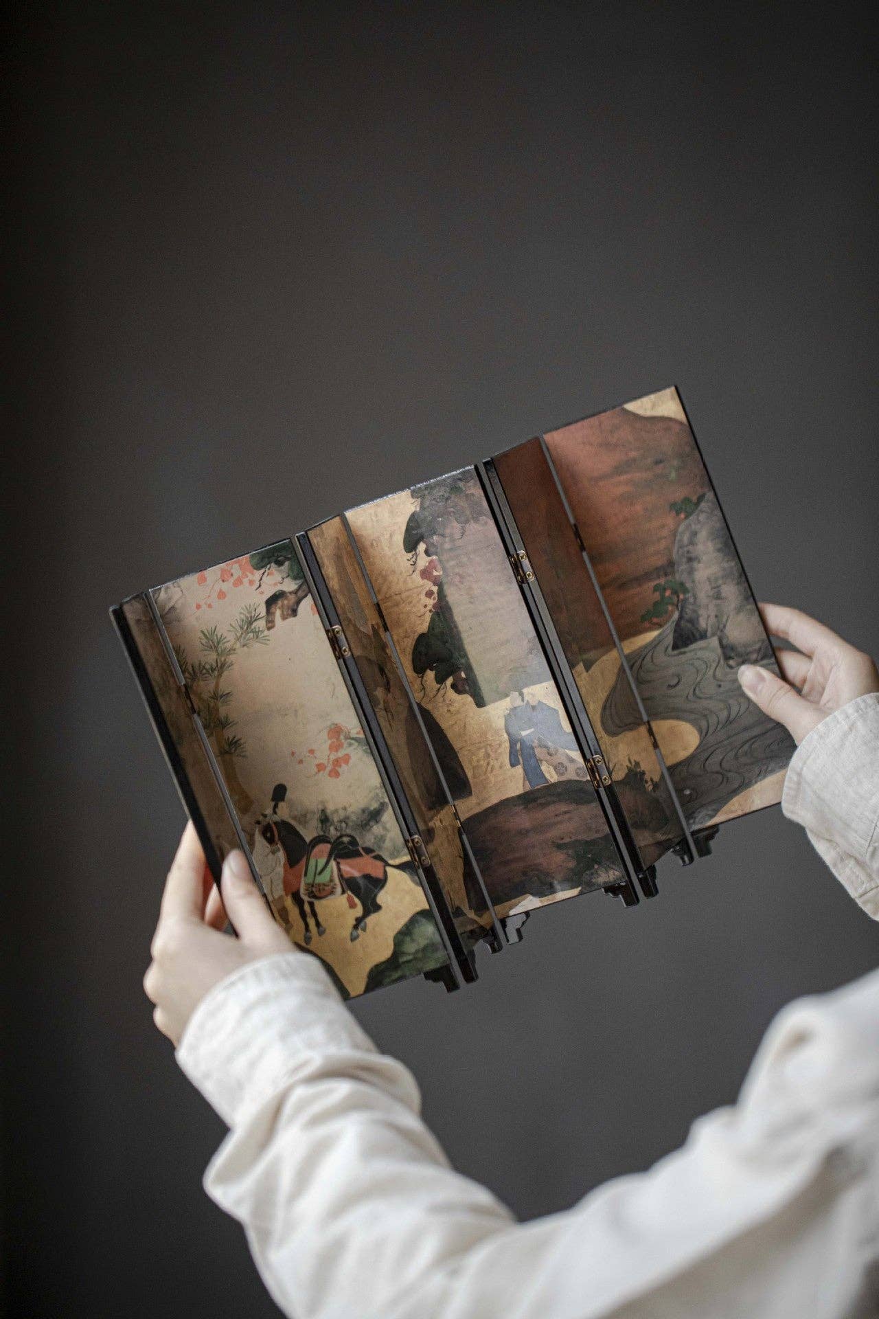 Gohobi （We cover U.S. import duties） – wholesale Dekorativt bordsobjekt – Gohobi min vikbar bordsskärm för tebord7