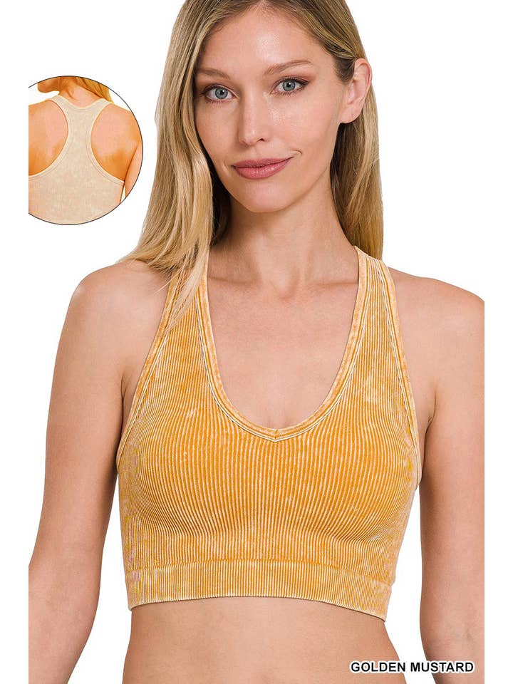 42POPS - Wholesale Tank Top - Women's - `.42POPS Premium Washed Seamless Rib Crop Tank33