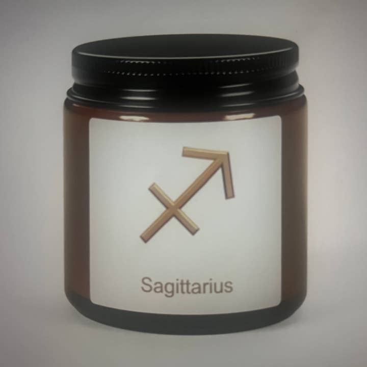 Scented Sagittarius Zodiac Candle for wholesale by Charmed Abode Shoppe