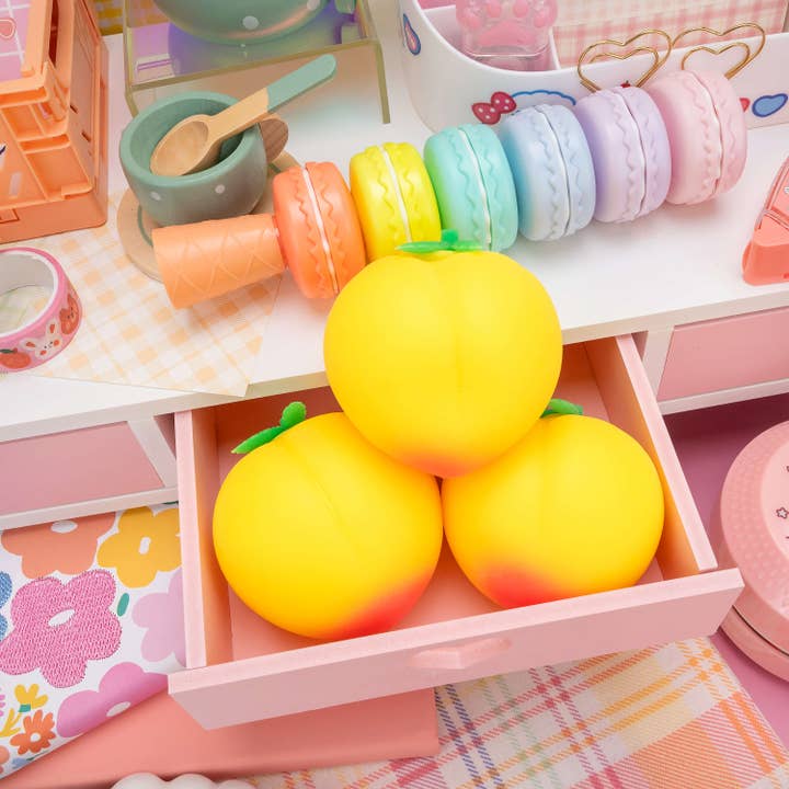 Kawaii Slime Company - Wholesale Squishy Toy - Kids & Baby - Just Peachy! Cute Georgia Peach Stress Ball (12pcs/case)2
