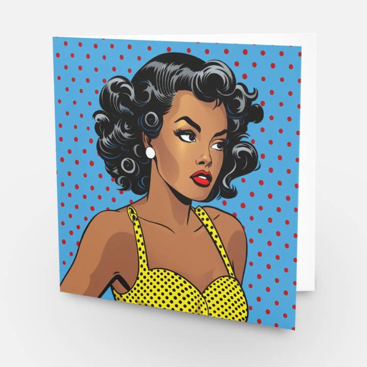 Pop Art (Brown Skinned) Cards-Pack of 5 All Occasion for wholesale by Fairely
