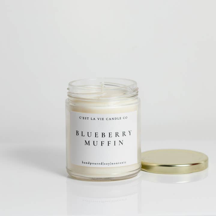 Vela de soja de muffin de mirtilo | Minimalista por atacado de C’est La Vie Candle Co