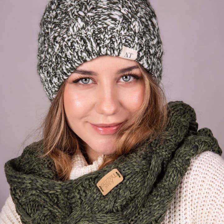 Aran Traditions – wholesale Halsduk - Dam – Aran Kabel Sticka Snood15