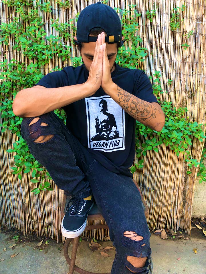 Buddha Vegan Club T-shirt for wholesale by Vegan Club