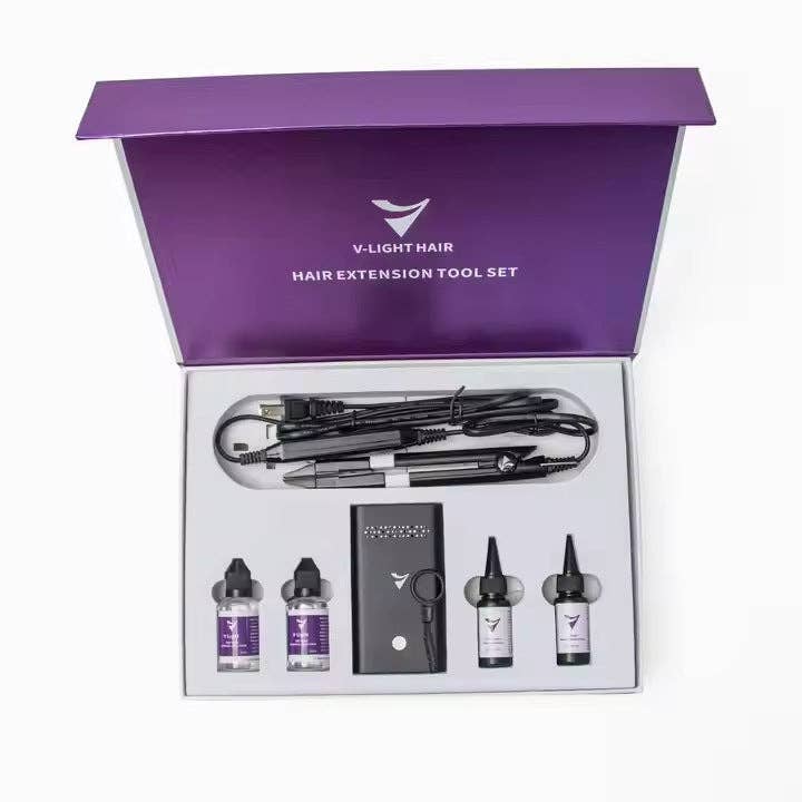 Hair Imports NYC - Wholesale Hair Extensions - V-Light Hair Extension Tool Kit - Professional Salon Application System0