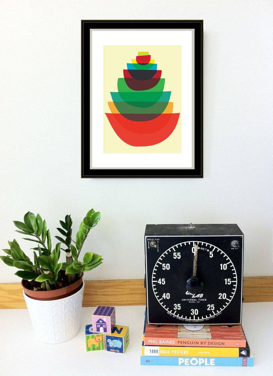 strawberryluna - Wholesale Art Print - Giclee Kitchen Art Print Bowl Stack - Kitchen Print5