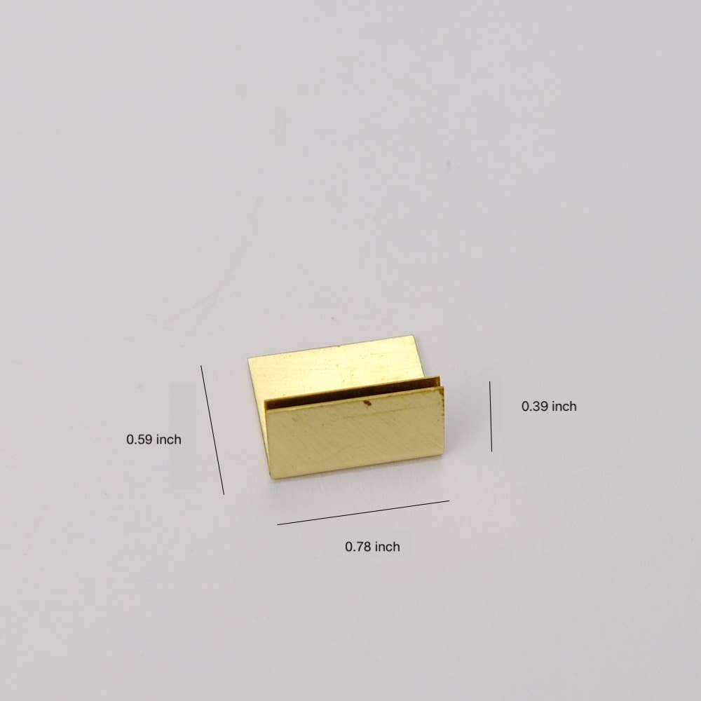 shesay - Wholesale Place Card / Place Holder - Brass Card Narrow Stand - Set of 20 Card Holders10