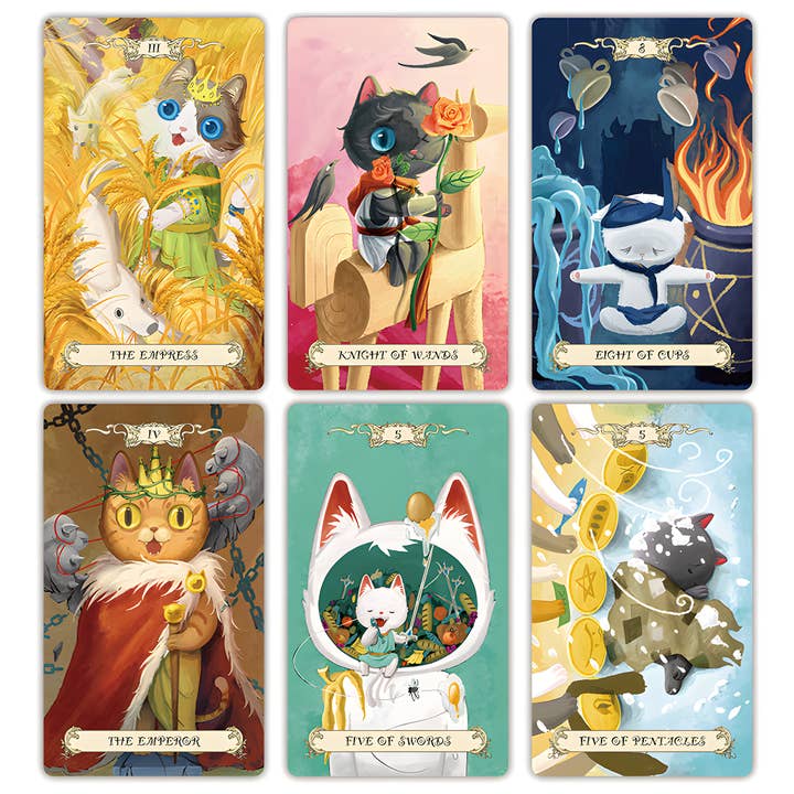 Vermilion Collection - Wholesale Tarot Cards - Fantasy Cat Kingdom Tarot4