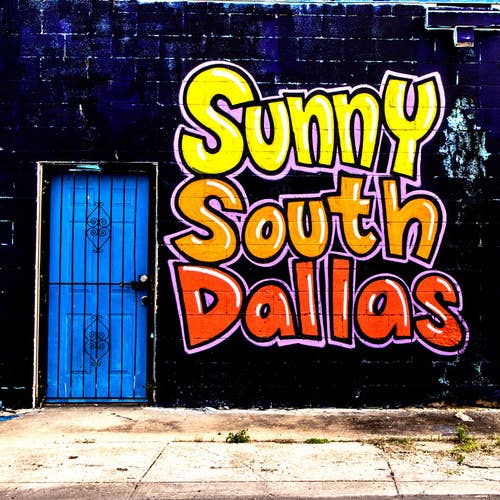 Sunny South Dallas Mural Coaster for wholesale by South Austin Gallery