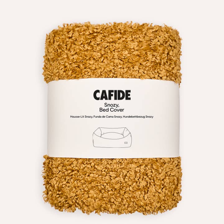 CAFIDE - Wholesale Pet Bed - Cat/Dog - Mustard Snozy Fleece Bed Cover