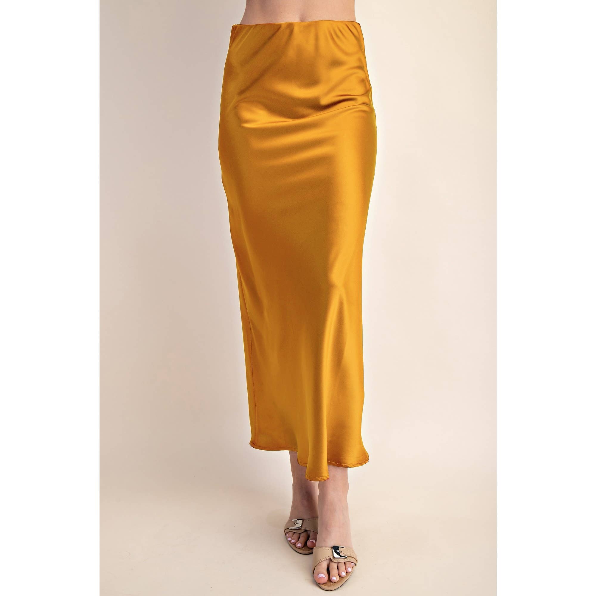 STYLE USA - Wholesale Skirt - Women's - Midi Satin Skirt19