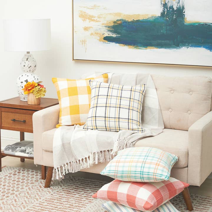 C&F Home - Wholesale Throw/Decorative Pillow - SALE Franklin Ochre Yellow Throw Pillow
