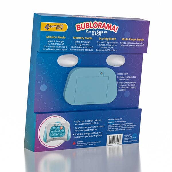 Showcase - Wholesale Fidget Toy - Kids - Bublorama! Electronic Bubble Popping Fidget Game | As Seen On TikTok!
