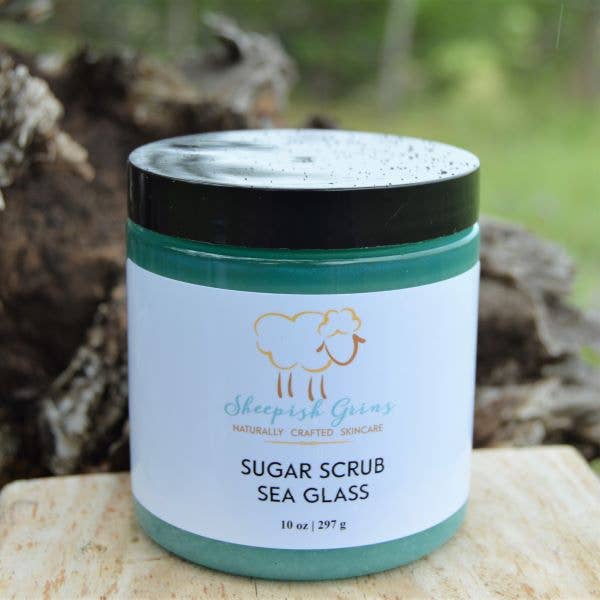 Sea Glass Sugar Scrub for wholesale by Sheepish Grins