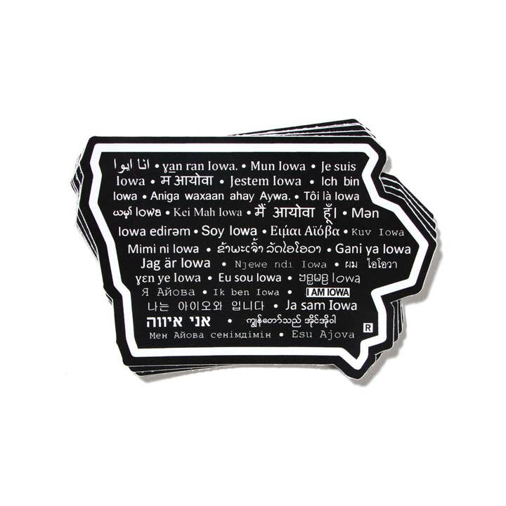 I Am Iowa Die-Cut Sticker for wholesale by RAYGUN