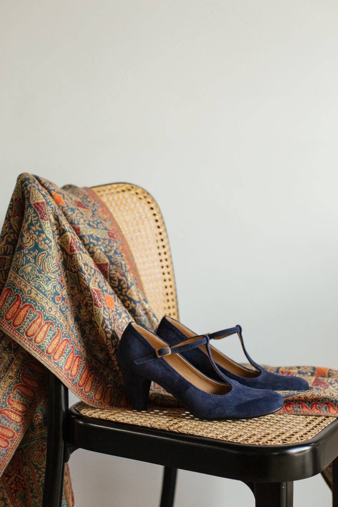 MIUMMASH DAMIAN TOMZIK - Wholesale Low Heels - Women's - Handmade Suede heels (5.5 cm) - Astrid -Navy Blue 35-42 0