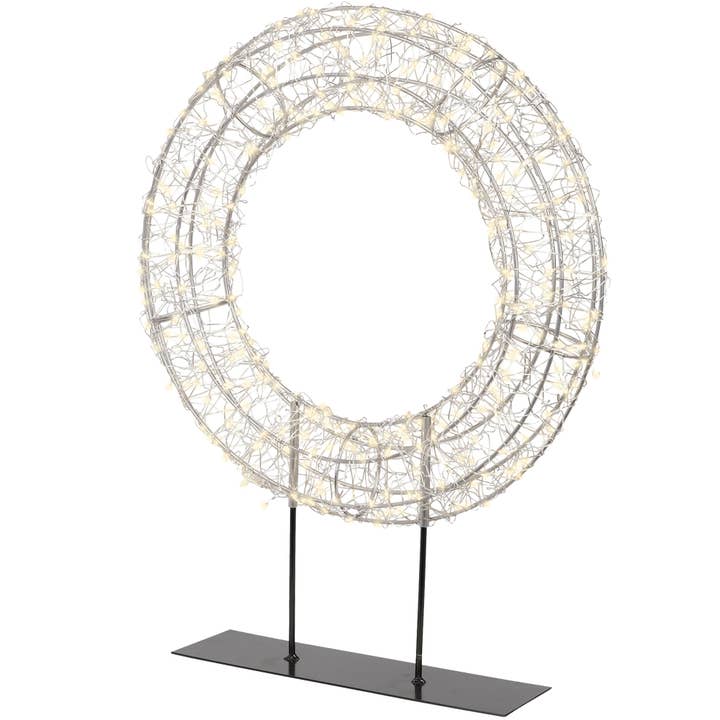 LED Kranz Thora Auf Fuß, H51cm, Außen, Warm Weiß, für den Großhandel von Vosteen