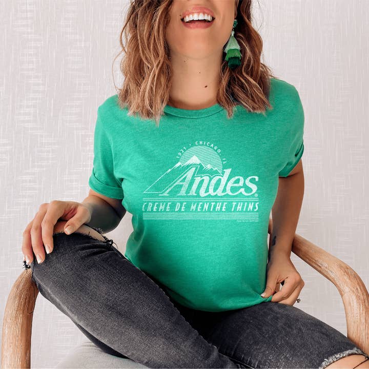 Tootsie Andes Mints Logo Tee for wholesale by www.sweetvintagetees.com
