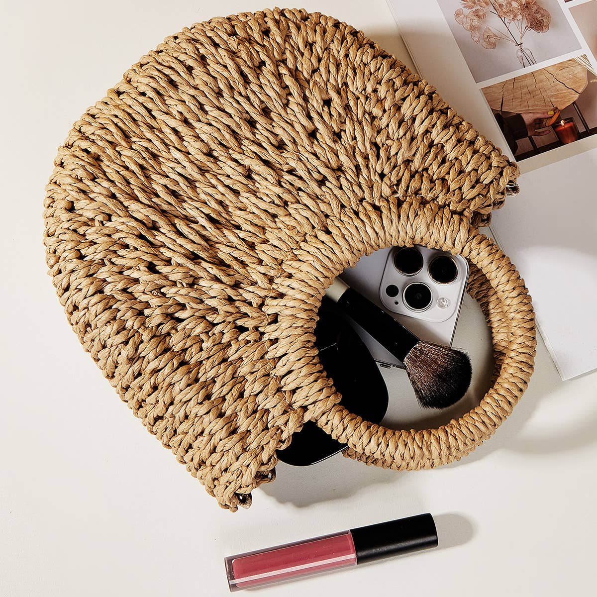 ACCITY - Wholesale Beach Bag - Small Crossbody Bag, Straw Bags For Women_CWAB08046