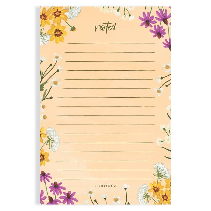 Vintage Blooms Floral 4x6 Notepad for wholesale by 1canoe2 | One Canoe Two Paper Co.