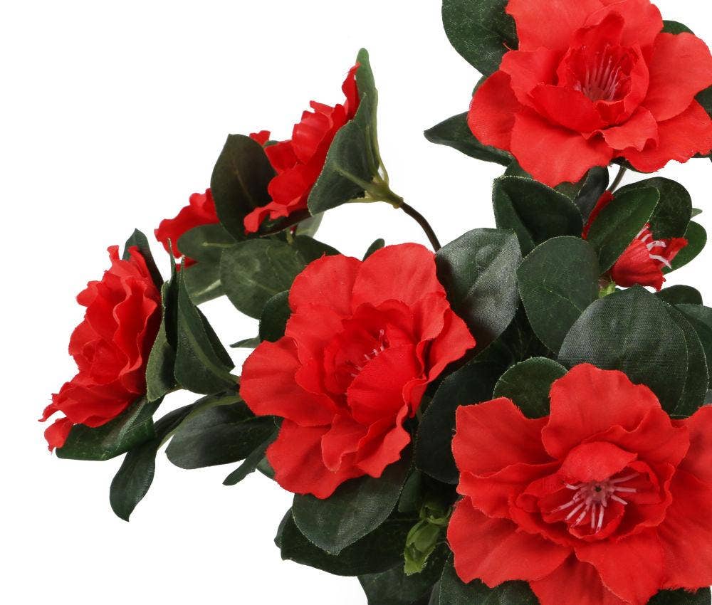 Closer2Nature – wholesale Artificial plant – Artificial 27cm Red Azalea Plug Plant4