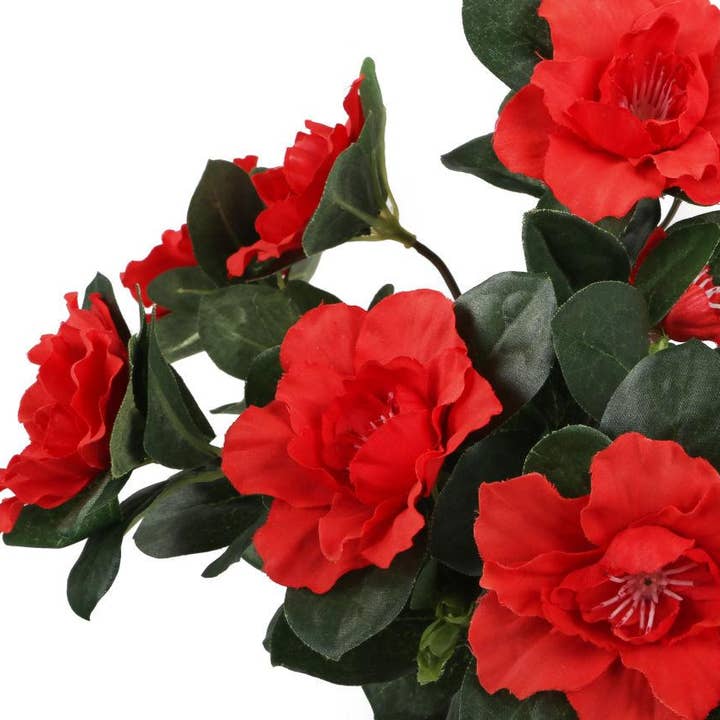 Closer2Nature – wholesale Artificial plant – Artificial 27cm Red Azalea Plug Plant4